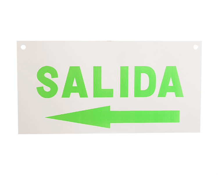 ออกจากป้าย Acrylic Panel Salida