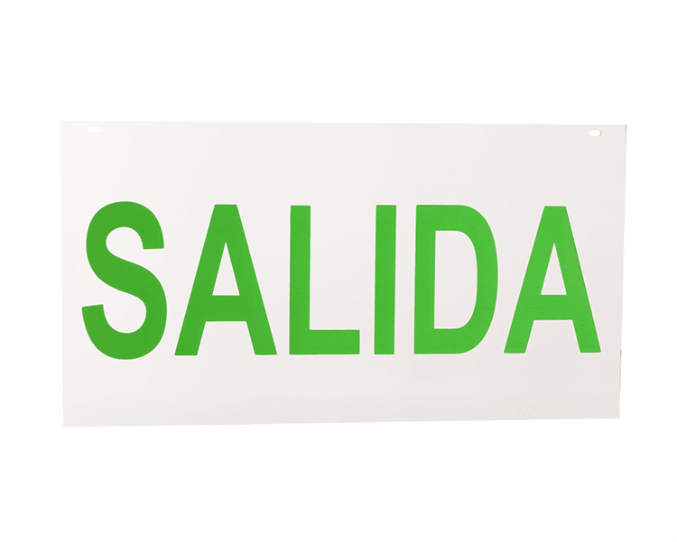 ออกจากป้าย Acrylic Panel Salida