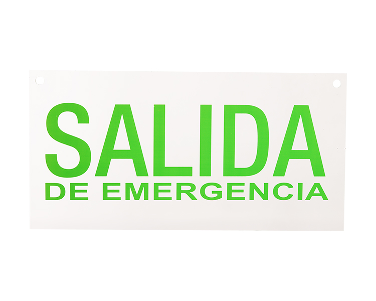 แผงป้ายทางออก Salida