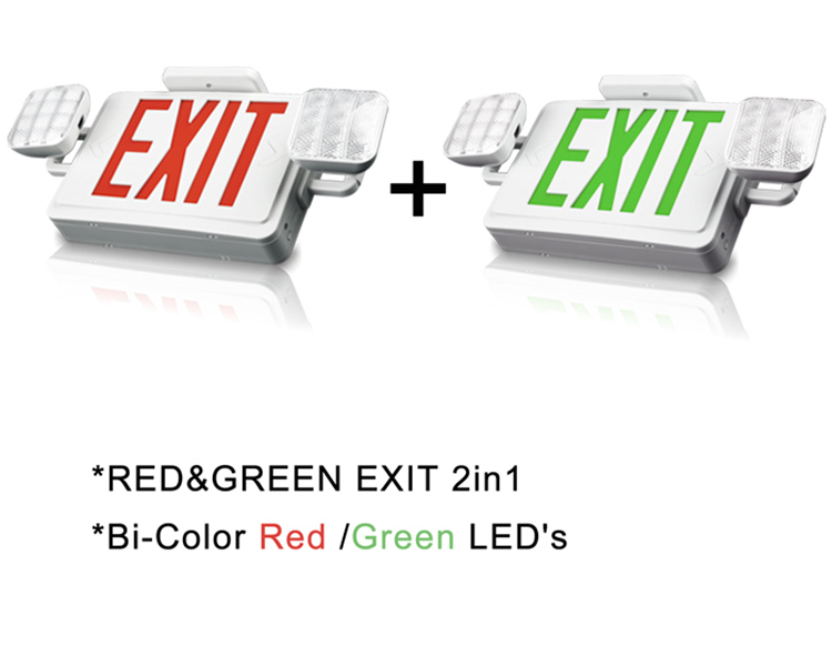 JLEC2BCW-BI-COLOR-COLOR COLOR SIGN EXIT EXIT EXIT พร้อมหัว LED
