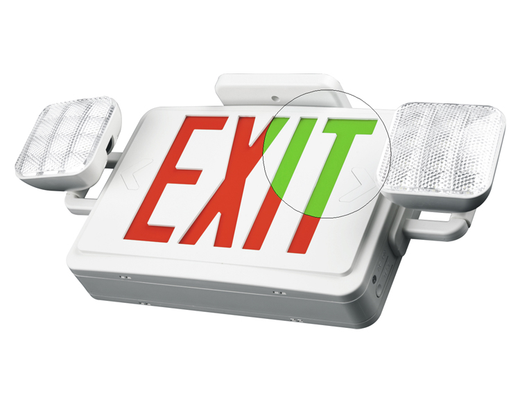 JLEC2BCW-BI-COLOR-COLOR COLOR SIGN EXIT EXIT EXIT พร้อมหัว LED