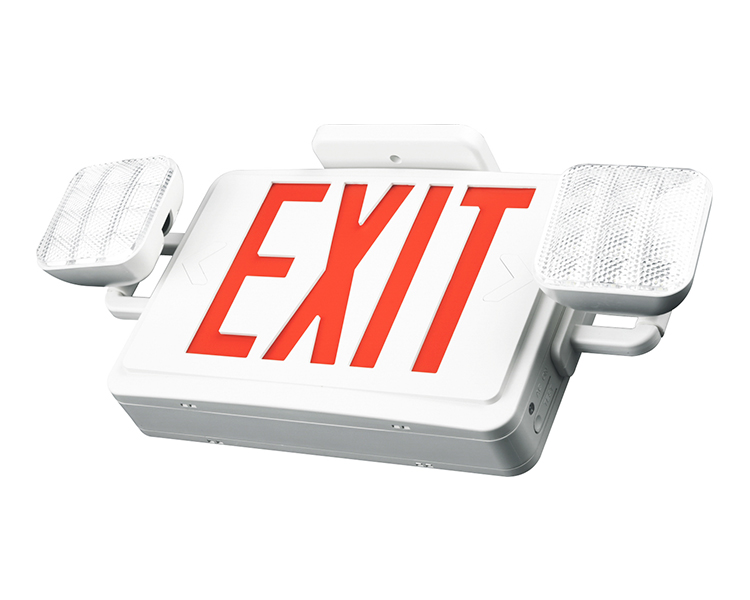 jlec2rw-exit คำสั่งผสมไฟฉุกเฉินพร้อมตัวอักษรสีแดง