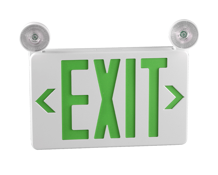 JLECB2GW-NEN Slim Green Exit Sign Combo