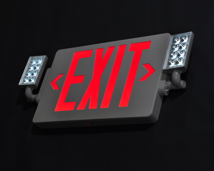 JLECD2RW-Emergency Fire Exit Lights พร้อมตัวอักษรสีแดง