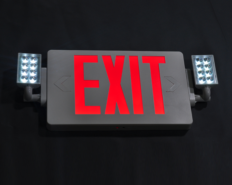 JLECD2RW-Emergency Fire Exit Lights พร้อมตัวอักษรสีแดง