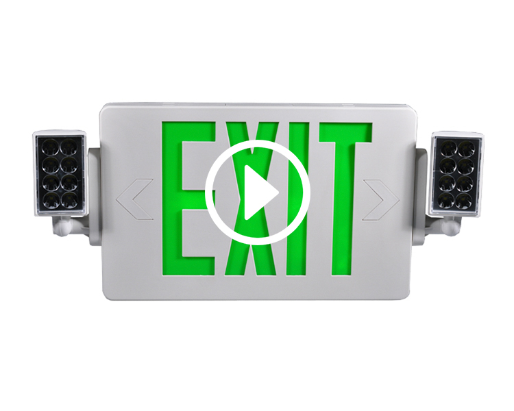 JLECD2GW-GREEN ไฟดับไฟออกพร้อมกับหัว LED
