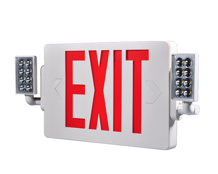 JLECD2RW-Emergency Fire Exit Lights พร้อมตัวอักษรสีแดง