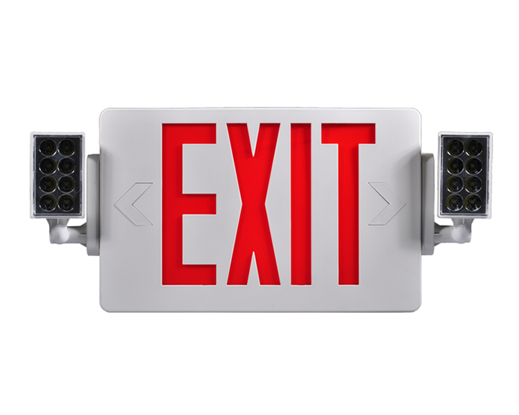 JLECD2RW-Emergency Fire Exit Lights พร้อมตัวอักษรสีแดง