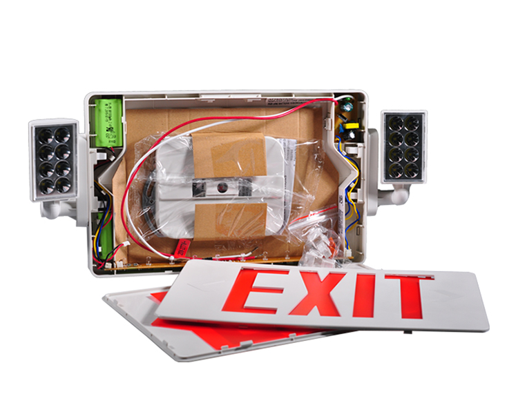 JLECD2RW-Emergency Fire Exit Lights พร้อมตัวอักษรสีแดง