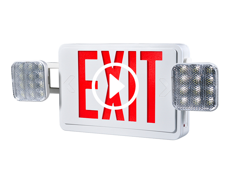 JLEC2BCW-BI-COLOR-COLOR COLOR SIGN EXIT EXIT EXIT พร้อมหัว LED