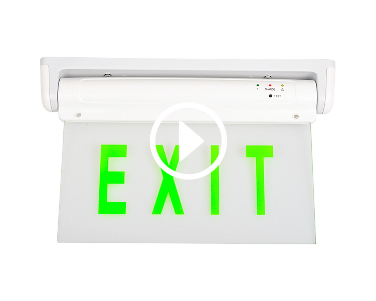 LE2912-5 หรือ 10 ป้ายทางออกฉุกเฉิน LED สีเขียว LED